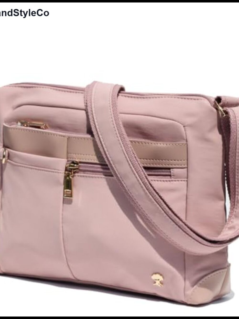 Nylon Crossbody Bag Women Waterproof Lightweight Multi Pocket Shoulder Handbag